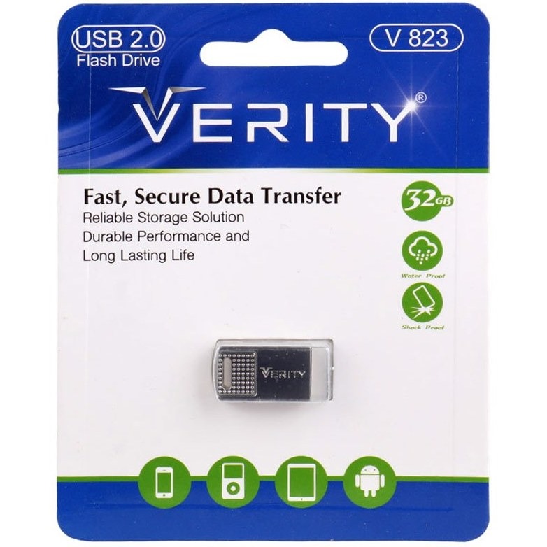 فلش مموری وریتی مدل V823 USB2.0 ظرفیت 32 گیگابایت