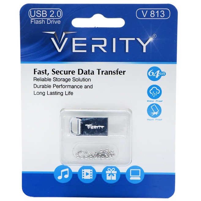 فلش مموری وریتی مدل V813 USB2.0 ظرفیت 64 گیگابایت