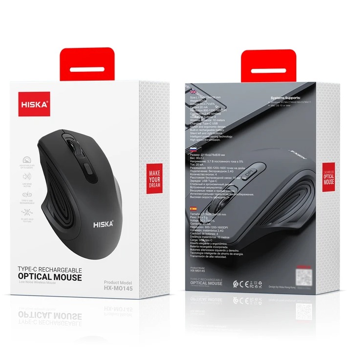 ماوس گیمینگ هیسکا مدل HX-MO145 - 4390
